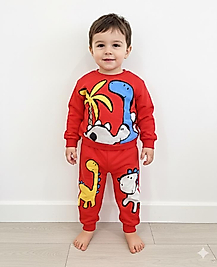 Dinazor baskılı kırmızı takım