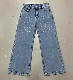 Yarım taşlı kot pantolon