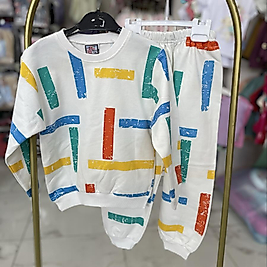 Renkli çizgili takım