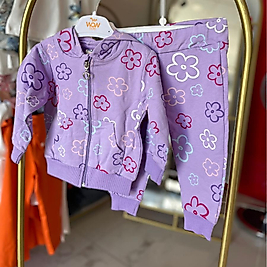 Kız bebek alt üst çiçekli takım