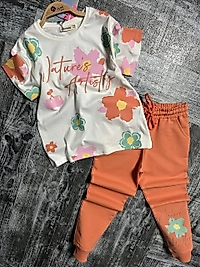 4-5 yaş alt uzun pamuk kumaş takım