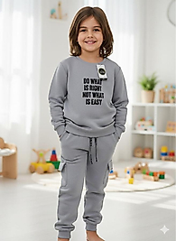 9 yaş Üç iplik Şardonlu erkek takım