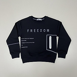 Freedom baskılı erkek çocuk kazak