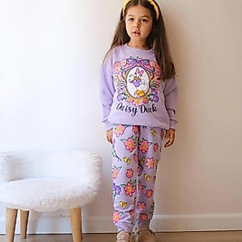 Daisy duck alt üst paça lastikli takım