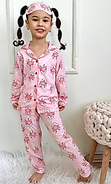 Geyikli kız çocuk gecelik