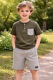 7/8 yaş şortlu takım