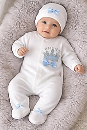 Taş işlemesi papyonlu bebek tulum