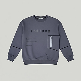 Freedom baskılı erkek çocuk kazak