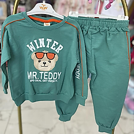 Winter baskılı yeşil takım