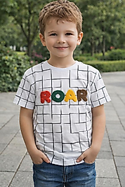 4 ve 10 yaş beyaz erkek çocuk tişört