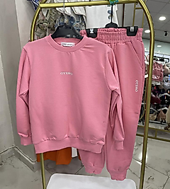 Pembe osho baskılı takım