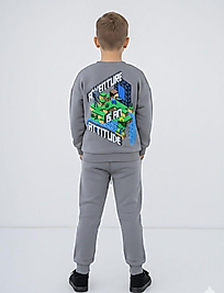 Minecraft baskılı şardonlu takım