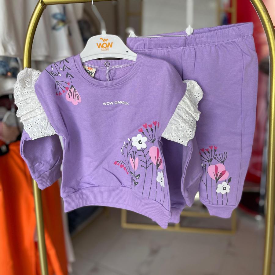 Kız bebek fırfır detaylı takım