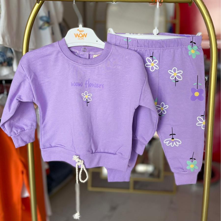 Kız bebek mor takım