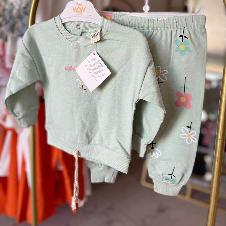 Kız bebek su yeşili takım