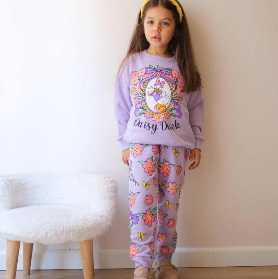 Daisy duck alt üst paça lastikli takım