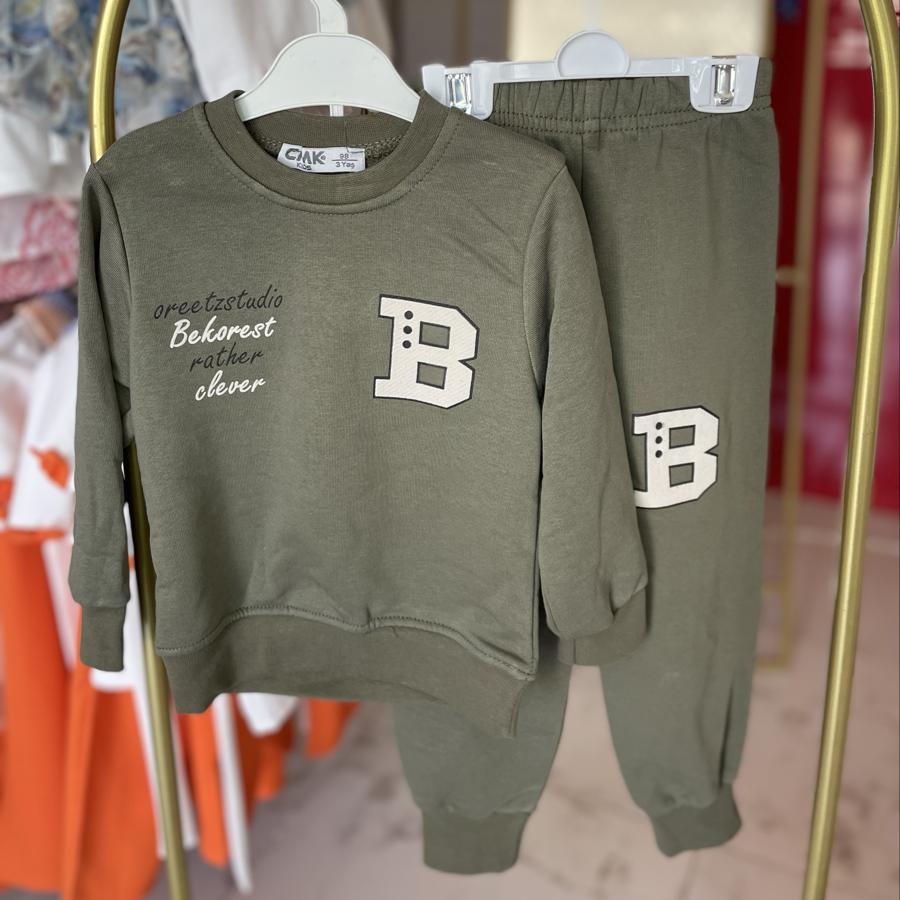 Bekorest baskılı yeşil takım