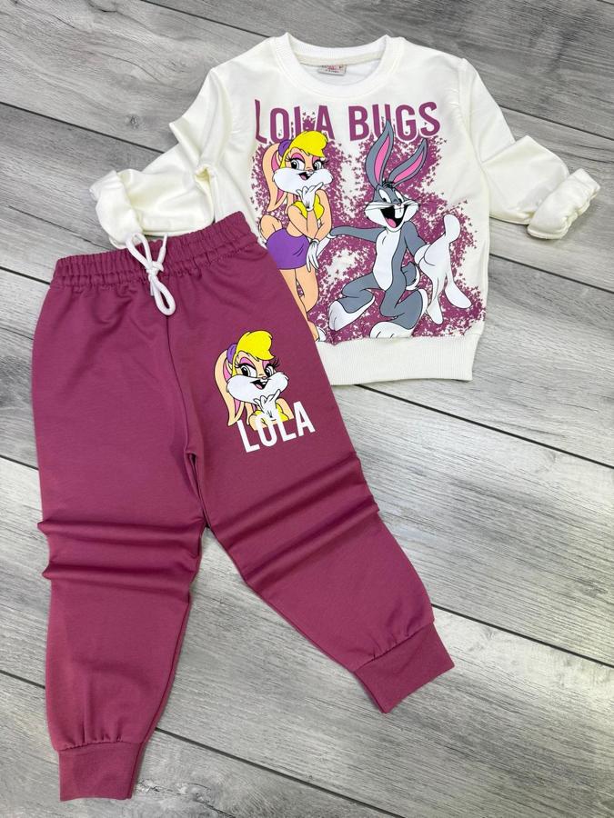 Mürdüm lola bugs baskılı takım