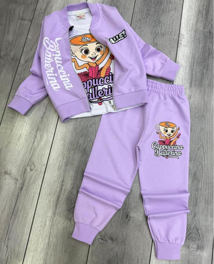 Capuccina ballerina baskılı takım