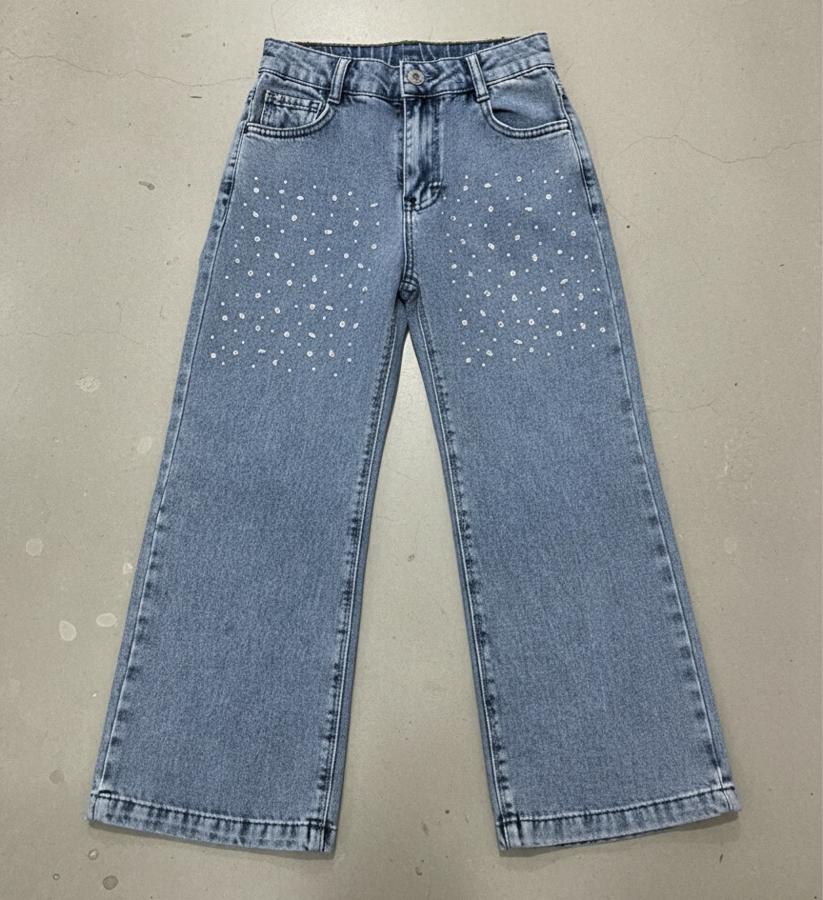 Yarım taşlı kot pantolon