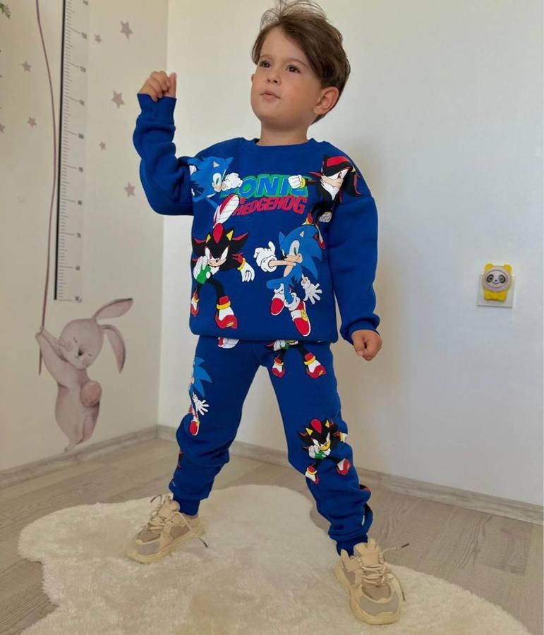 9-10 kaldı Sonic baskılı mavi takım