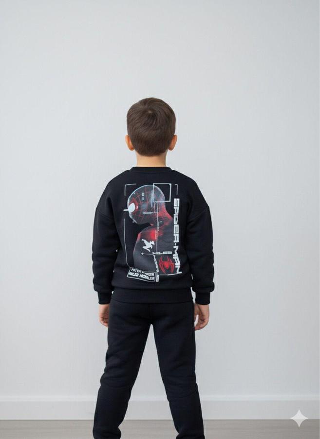 Spiderman baskılı şardonlu takım