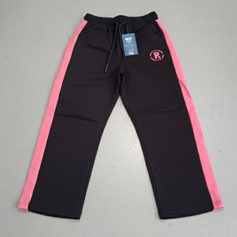 Siyah pembe detaylı pijama altı