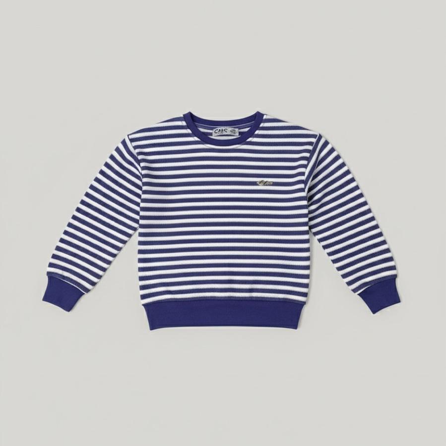 Mavi beyaz erkek çocuk kazak