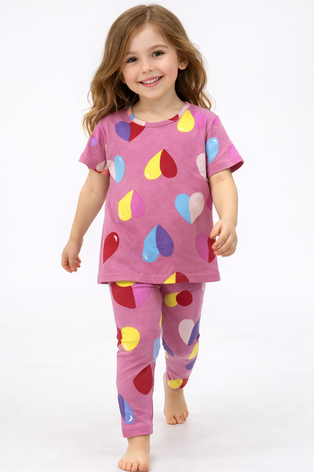 2-4-5 yaş kalp detaylı takım