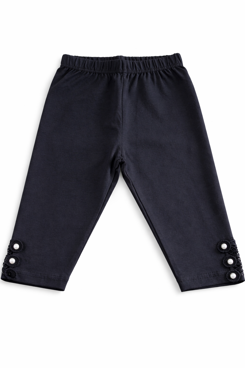 Kenar dantel taşlı tayt