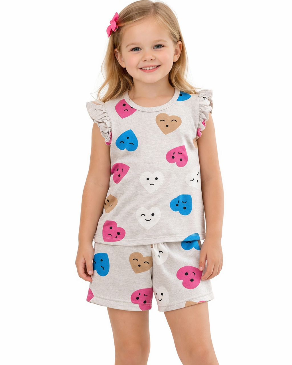 2-10 yaş arası penye fırfır detaylı takım