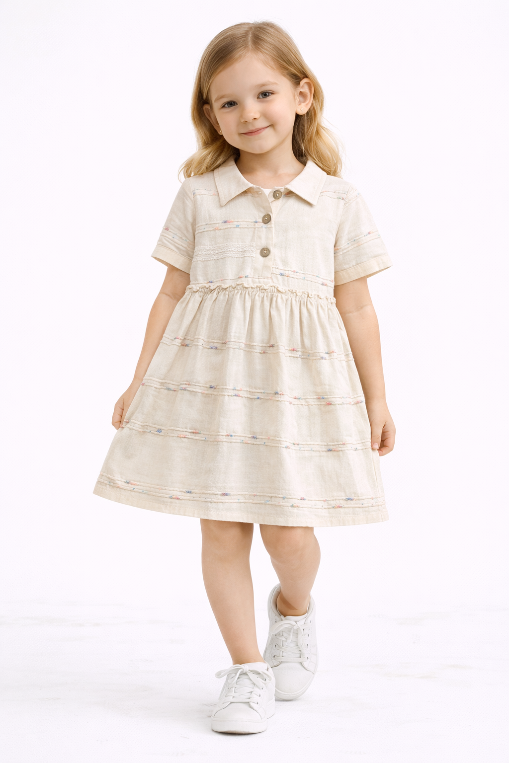 2-8 yaş arası terletmez kumaş elbise