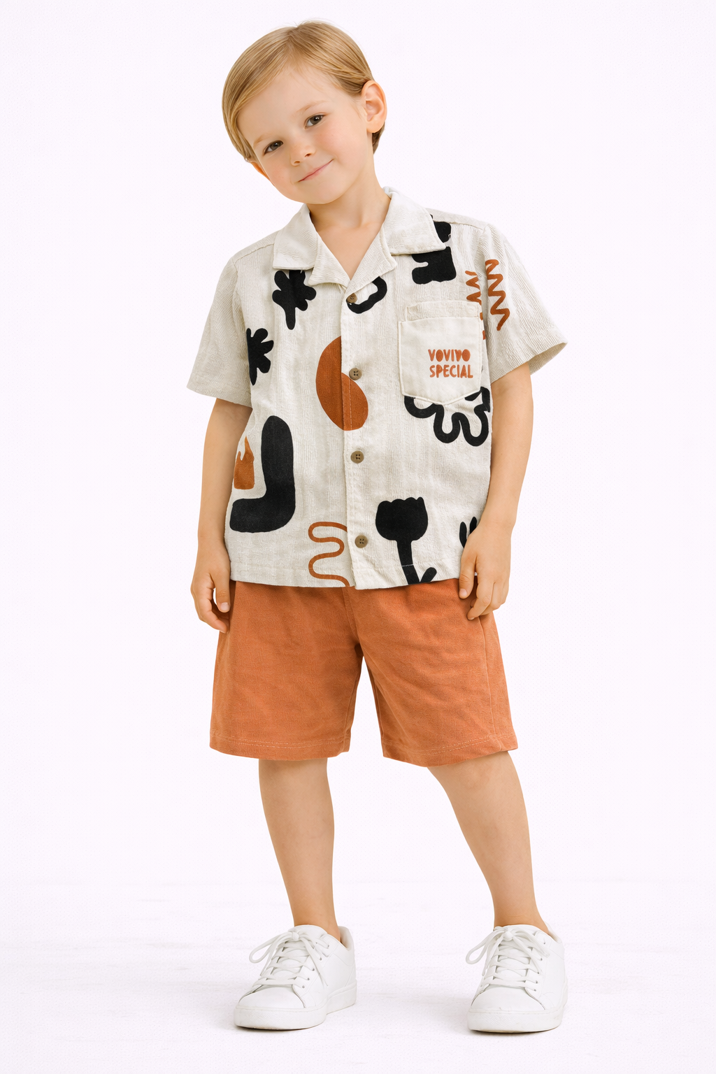 2-5 yaş arası gömlek şort takım