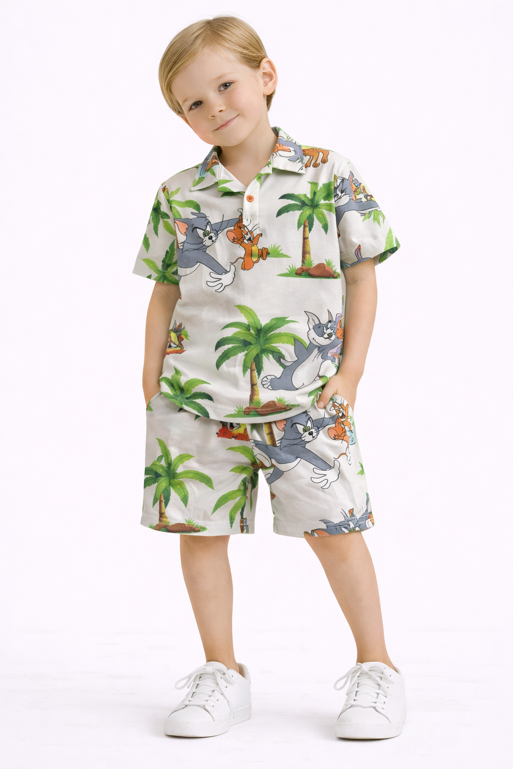 Yüzde yüz pamuk karakterli 3-8 yaş arası takım