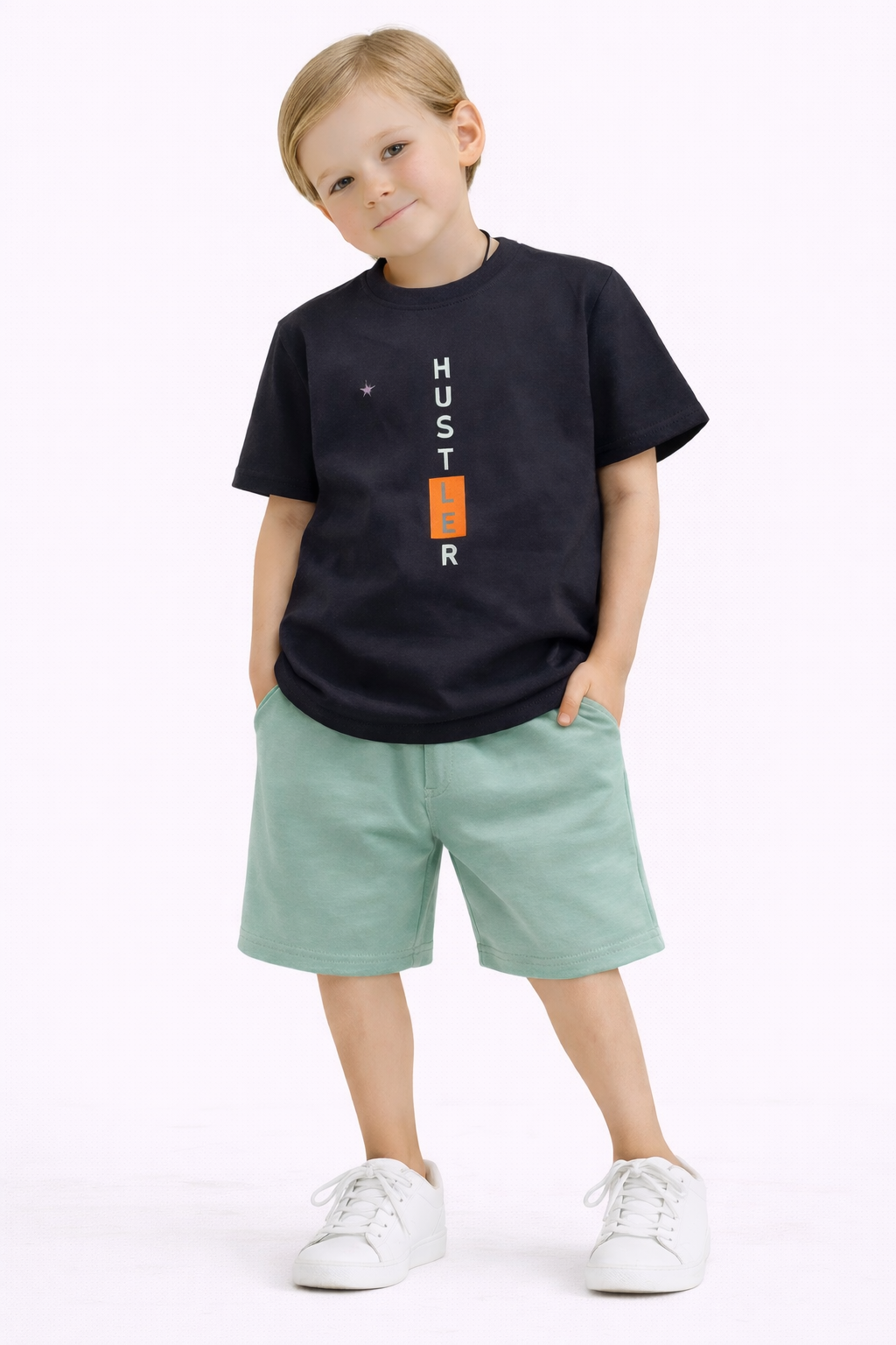 7/8 yaş mükemmel kalıp şortlu takım