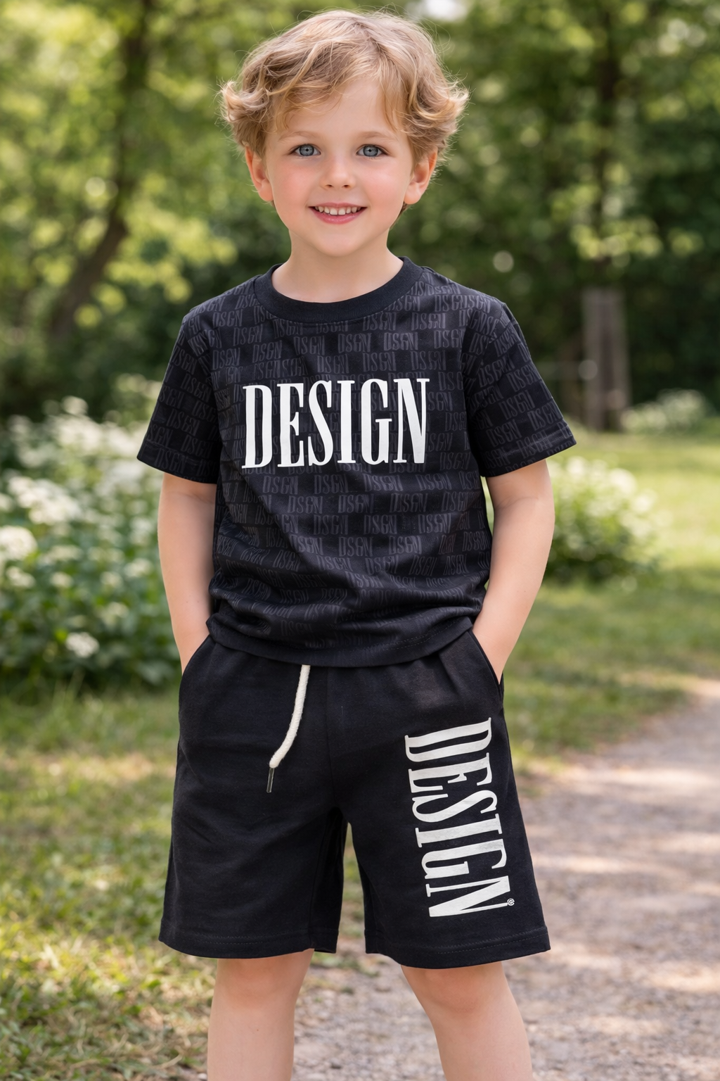 5-6 7/8 yaş şortlu takım