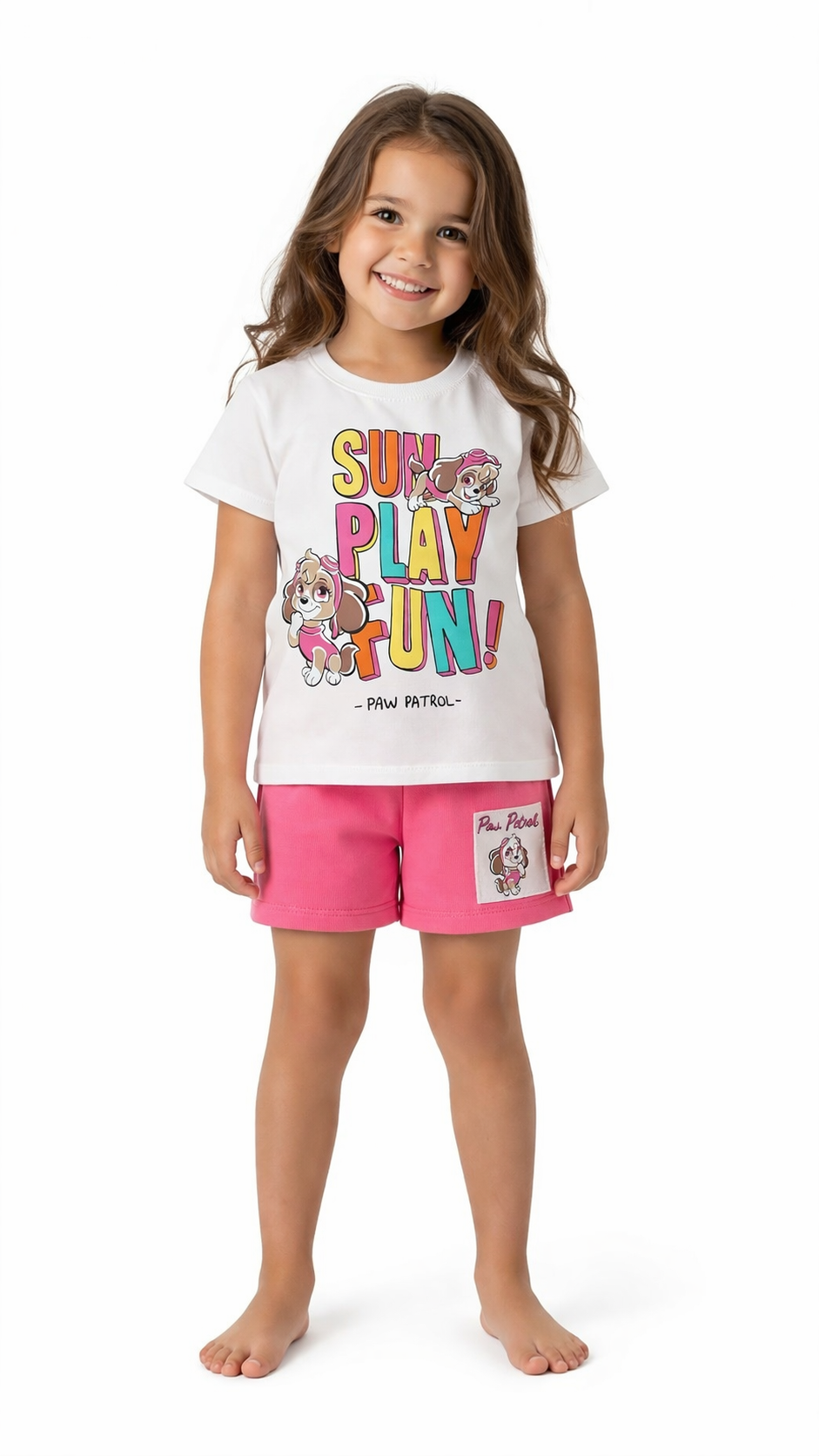 2-6 yaş arası sun play sun pamuklu şortlu takım