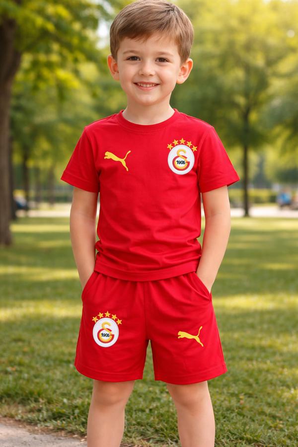 2-3-4-7 yaş Galatasaray lisanslı antrenman şortlu takım