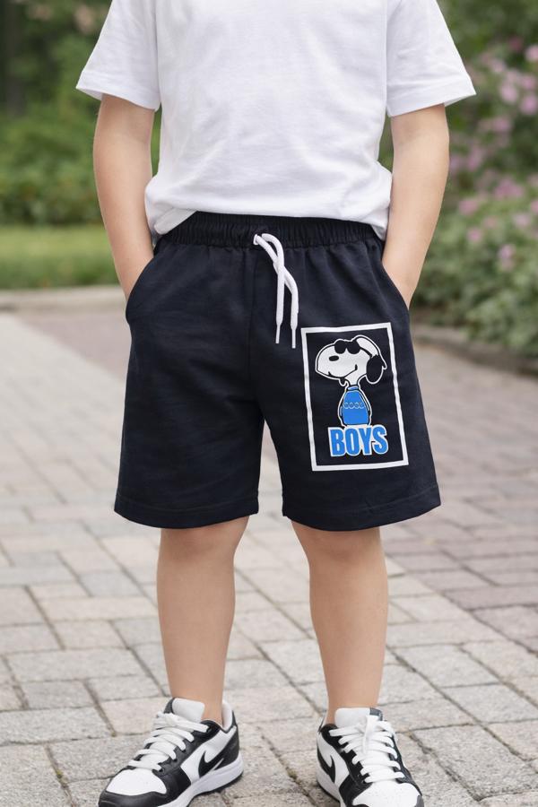 5 yaş Snoopy baskılı erkek tek şort