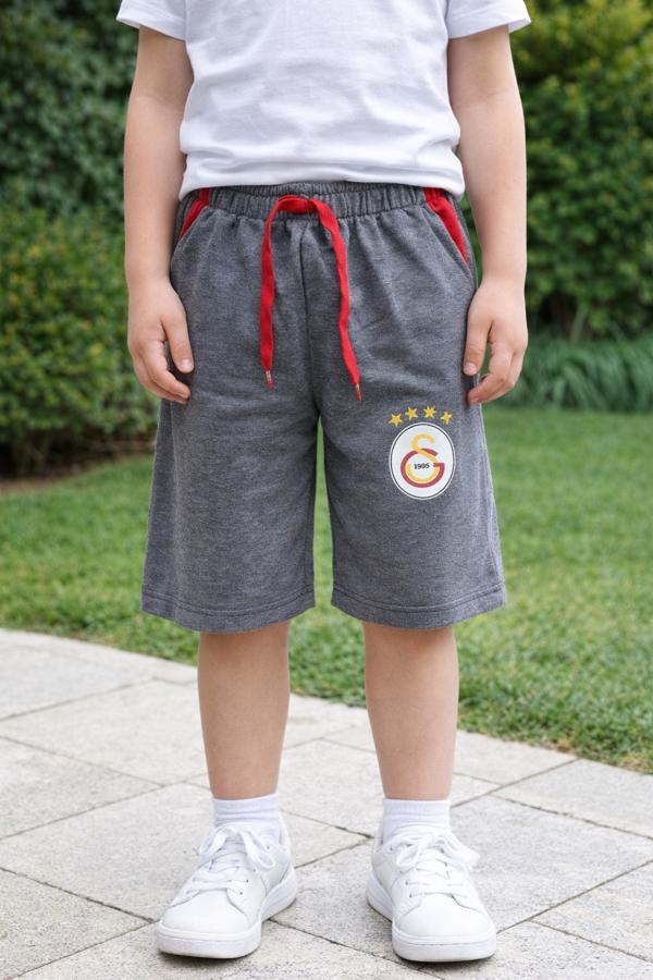 9-16 yaş arası Galatasaray legolu gri tek şort
