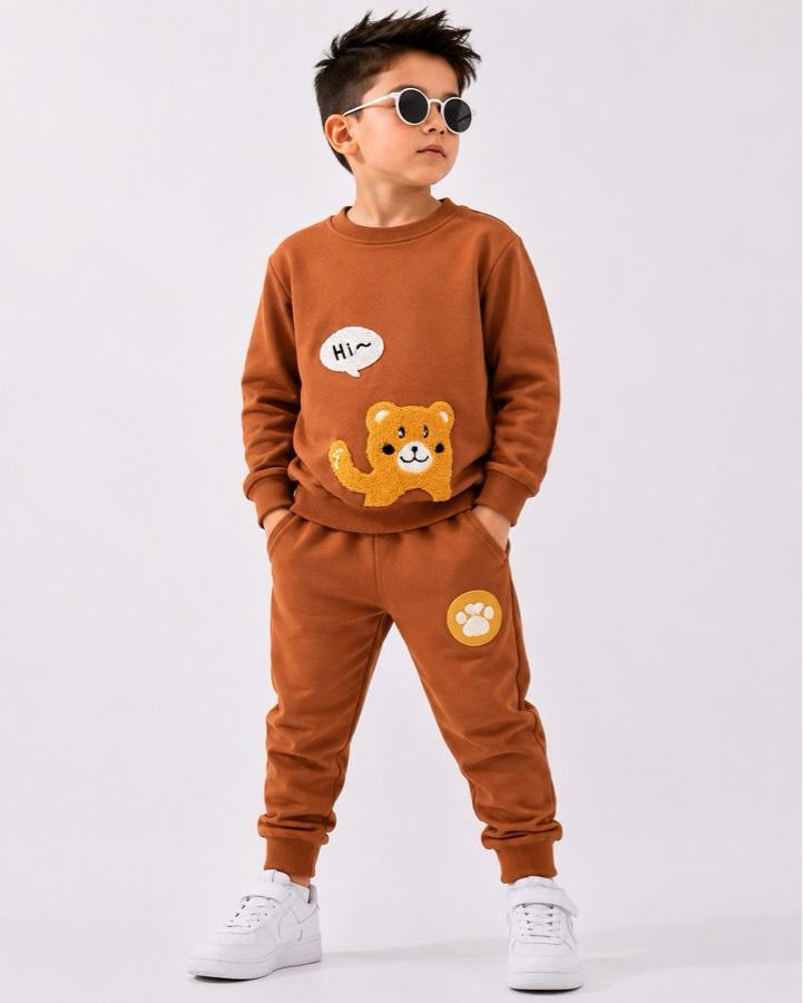 Altı yaş iki iplik %100 pamuklu penye takım