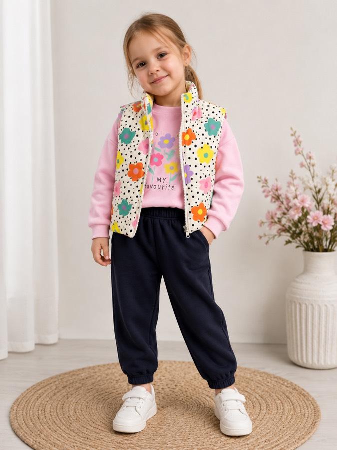 1 yaş kız bebek montlu set